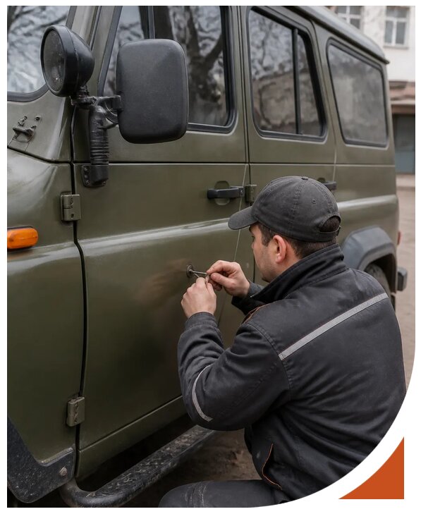 Профессиональное вскрытие автомобиля УАЗ без повреждений в Советской Гавани