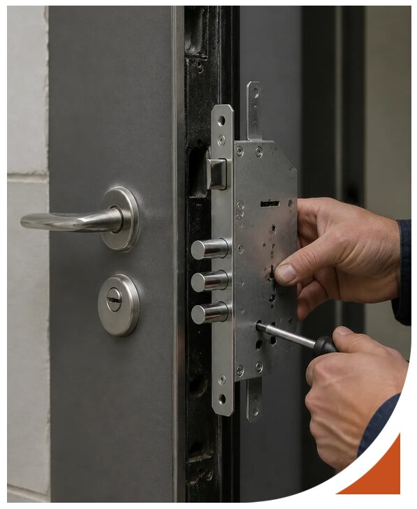 Замена электромеханического замка в Советской Гавани на дому